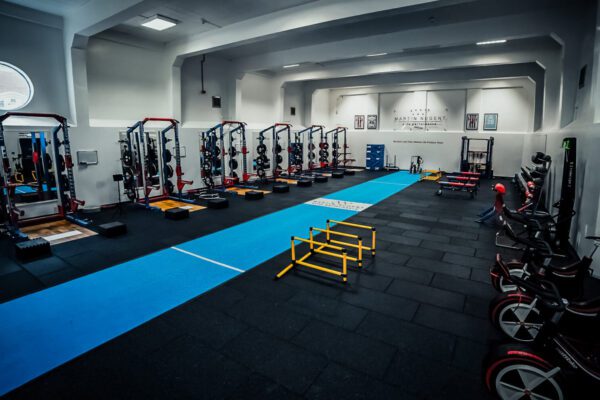 Gym flooring - heavyweight rubber flooring and lightweight gym turf rolls