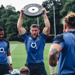 England Rugby team training with bespoke Absolute Performance Werksan Plate.