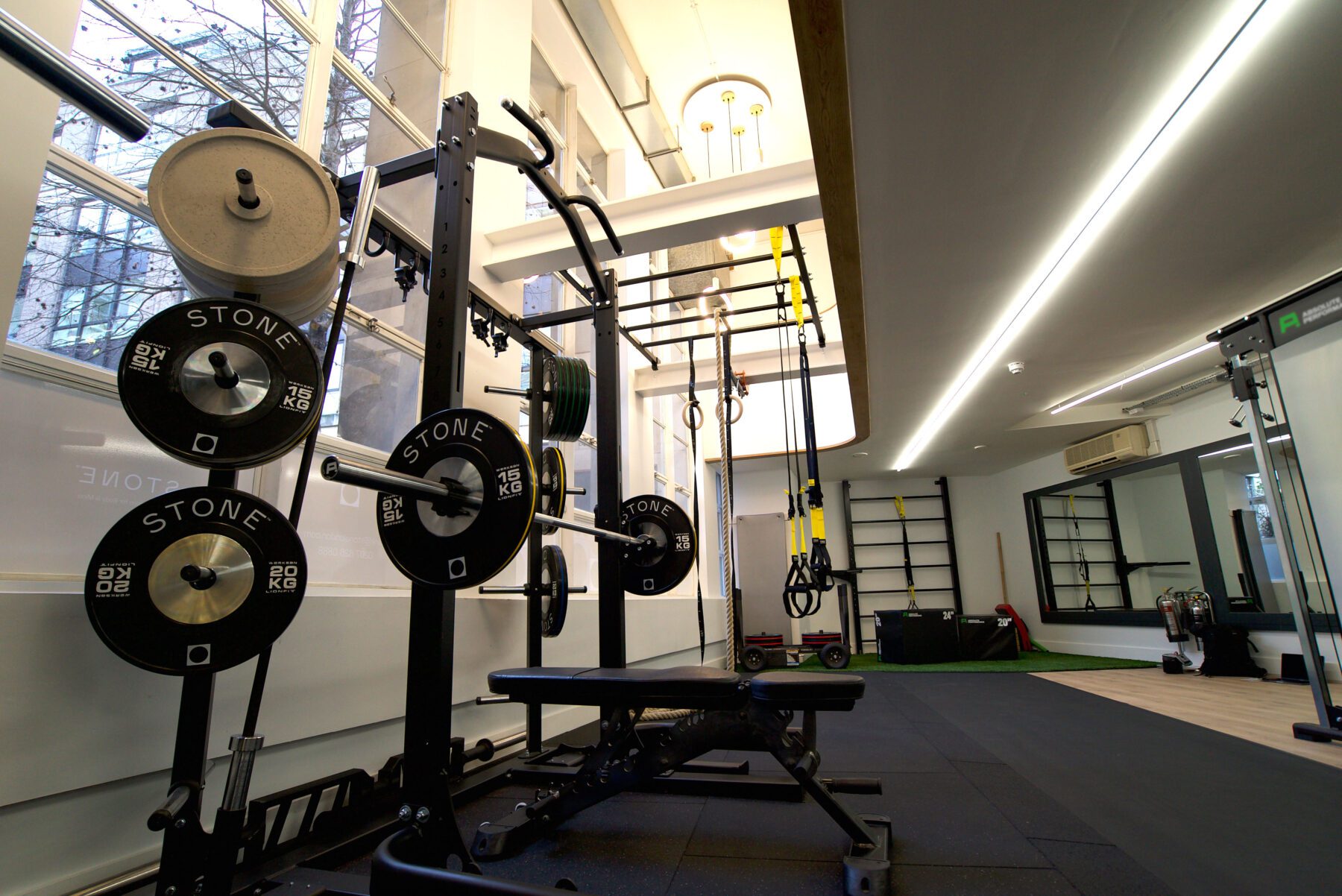 Corporate gym installation at Stone London by Absolute Performance